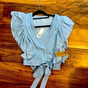 Cropped Wrap Top NWT